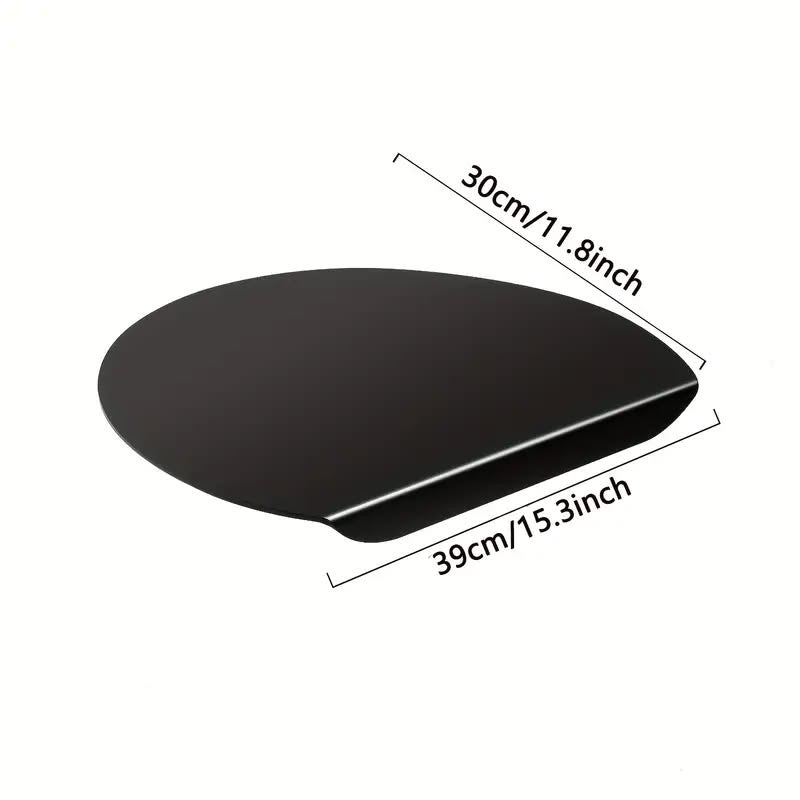 Glass Cutting Board with Anti-Slip Lip | Dishwasher Safe Kitchen Chopping Board (39x33cm)