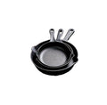 4-Piece Cast Iron Pan Set | Pre-Seasoned Frying Pans for Stovetop, Oven & Braai