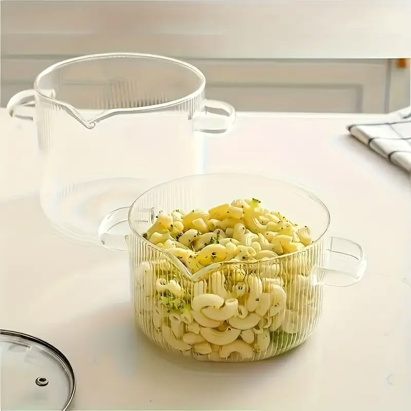 Borosilicate Glass Pot with Lid