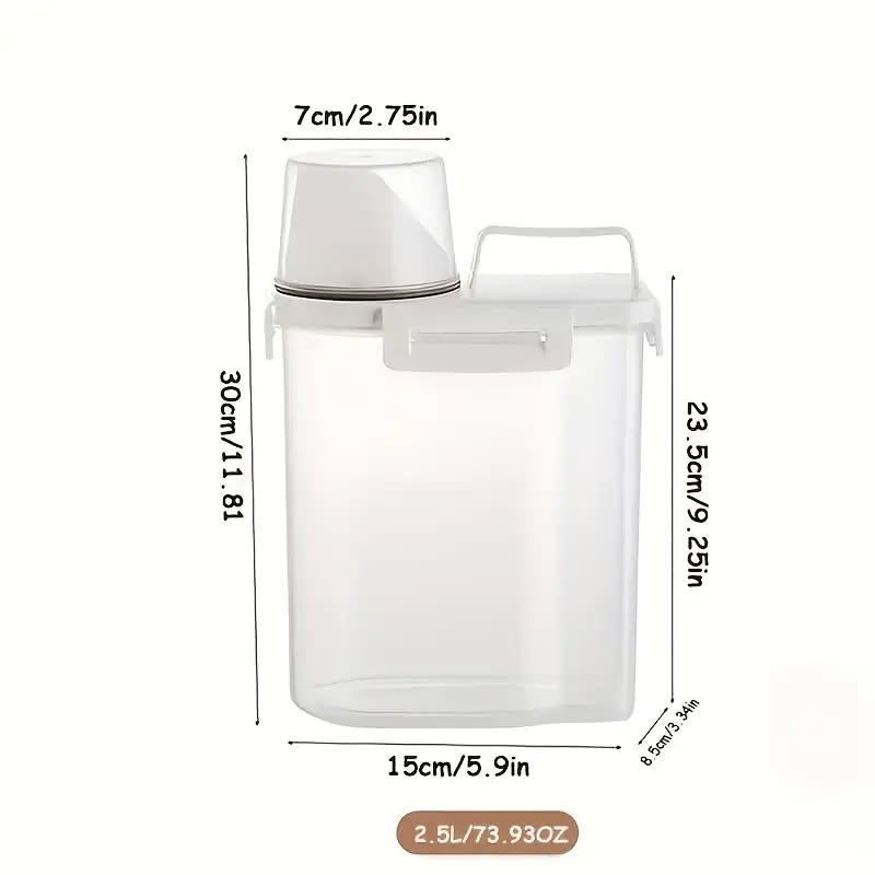 A Set of Plastic Food Storage Containers with Flip-top Lids